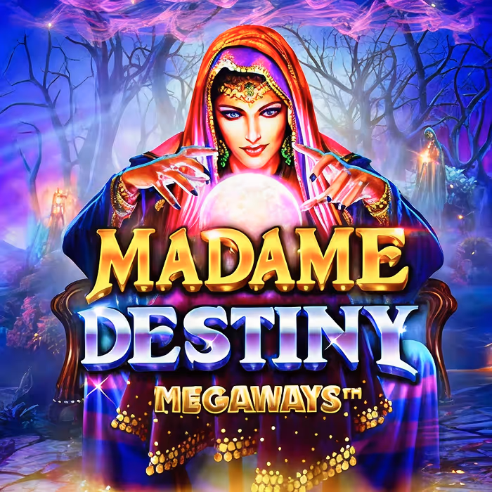 Madame Destiny fortune teller slot with mystical symbols and free spins bonus rounds
